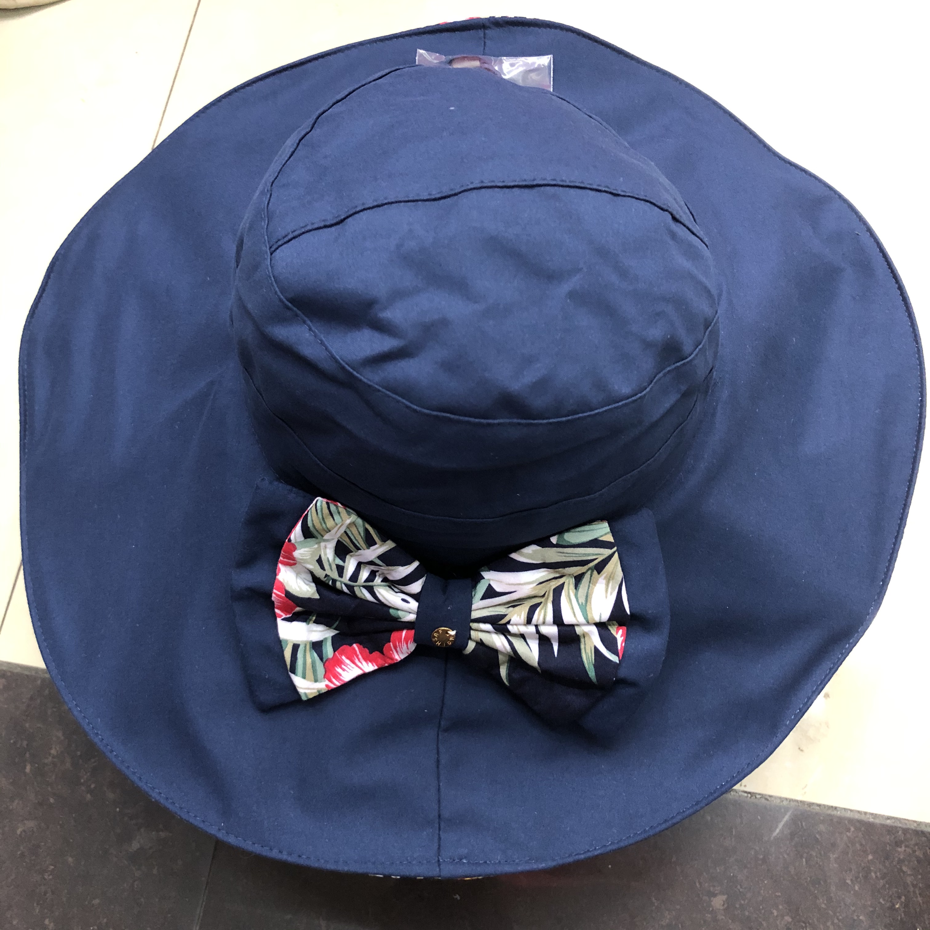 Sun Hat Lady Summer Sun Protection Uv Travel All Bow Large Rim Visor Hat Seaside Double Sided Beach Hat