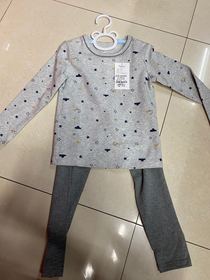 Add fleece milk floss children's thermal underwear set pajama children's wear