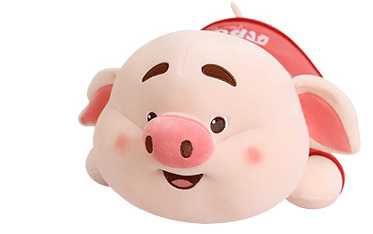 可爱赛特猪小屁公仔抱枕毛绒玩具抖音网红小猪动漫玩偶大号布娃娃细节图