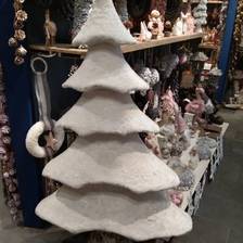 绒质三层蘑菇圣诞装饰云   手感细腻  装饰品