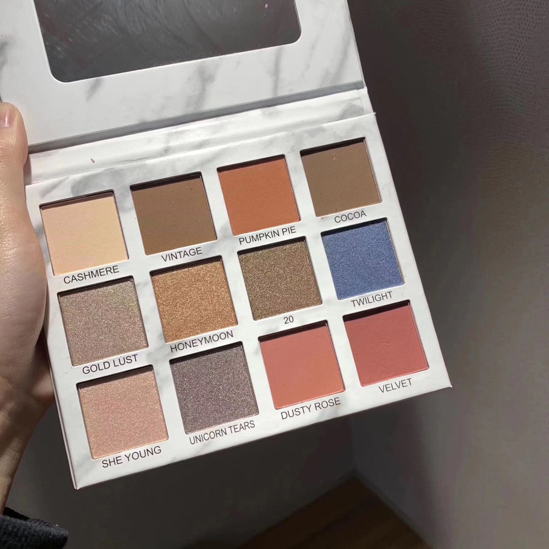 12色大理石眼影眼影盘彩妆盘防水防汗易上妆产品图