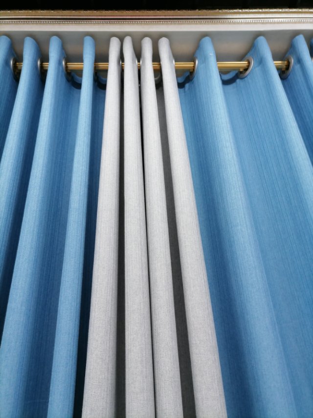 Thickened Shade Cloth Curtain Cloth Finished Solid Color Simple Living Room Custom Heat Insulation Shade Rental Bedroom Specification drawing