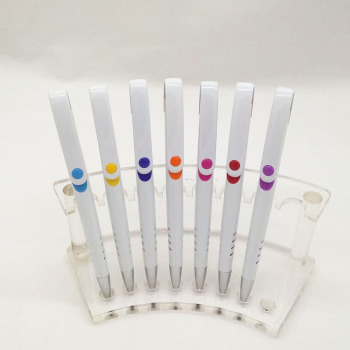 Venta directa de fábrica pulsar bolígrafo blanco pen pen grande gancho con puntos details Picture