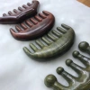 Natural sandalwood comb, women's meridian massage comb, home use, nipple opening, chest wide teeth, curly hair comb, thickened details Picture