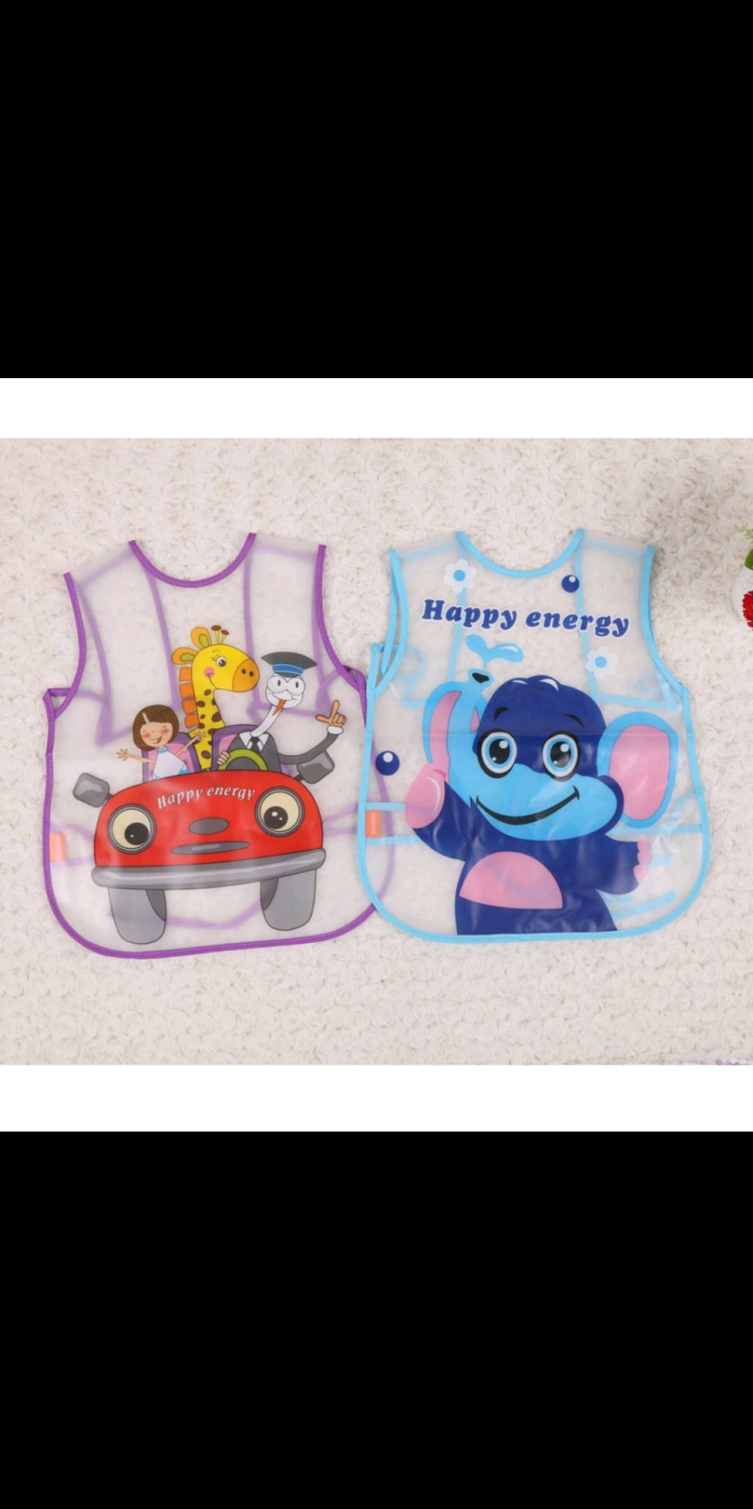 Summer Baby Drool Towel Baby Strap Bib Children's Food Pocket Waterproof details Picture