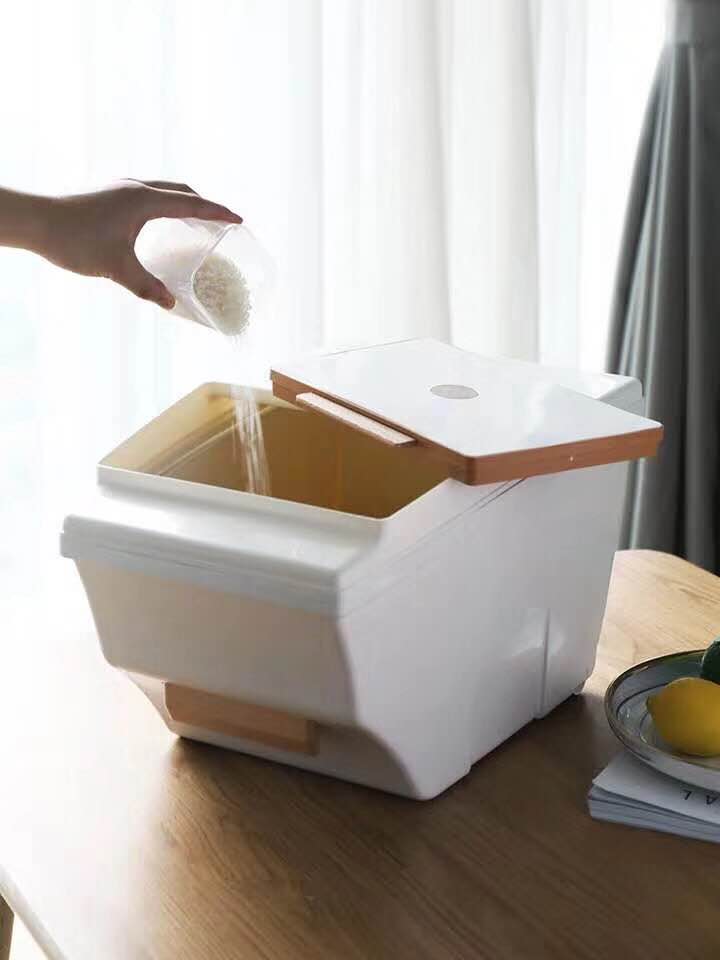 翻盖无毒安全米箱家用储米箱子樟木盖简约时尚造型