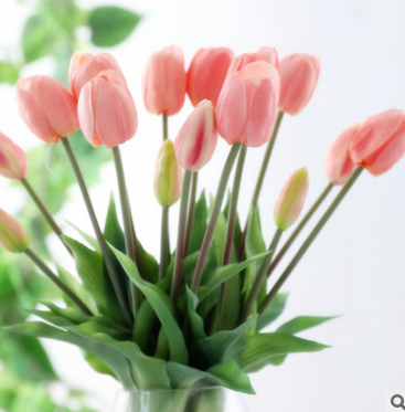 3 flower 2 bud silica gel tulip bouquet rafiza high-end simulation flower thumbnail