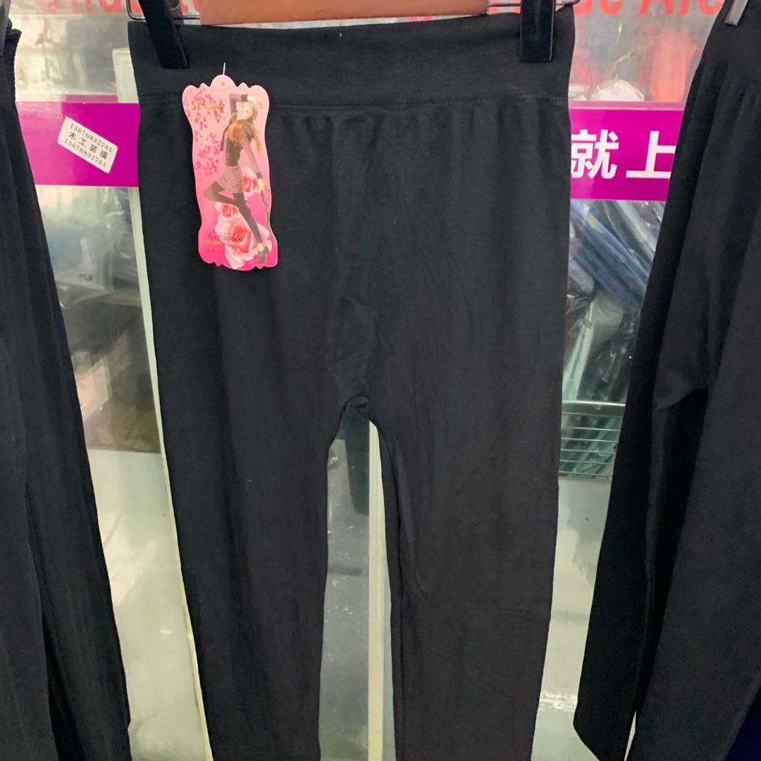 Factory direct sales of spring new high-end elastic leggings, pure cotton thin comfortable flat-waisted fashion pants