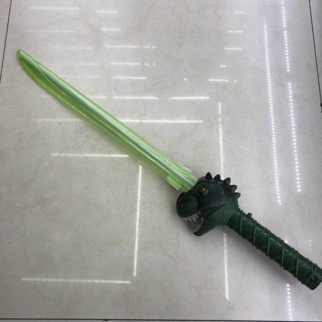 厂家直销塑料闪光音乐恐龙剑儿童玩具 96个起批图