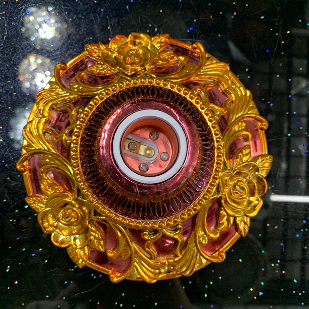 灯头机床灯头八角灯座金属色