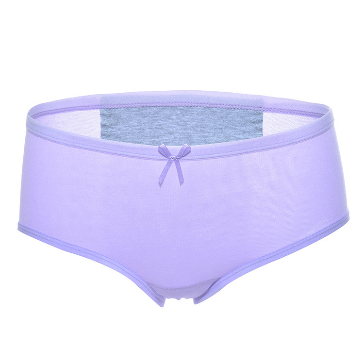 Women's Briefs Women's Cotton Silver Ion Antibacterial Breathable Non-Trace Girls Girls Mid-Waist Sexy Women's Shorts details Picture