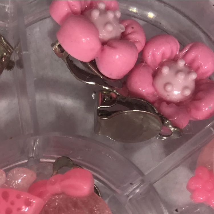 可爱/卡通/无耳洞/假耳/钉耳环/耳坠/盒装/耳夹/耳饰细节图