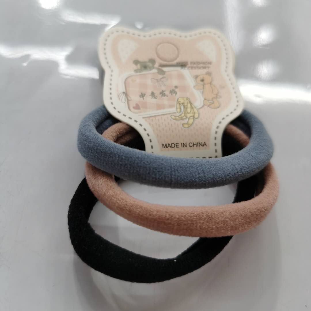 Korean-style fashionable and stylish ladies' hair band with high elasticity, towel band and rubber band Specification image