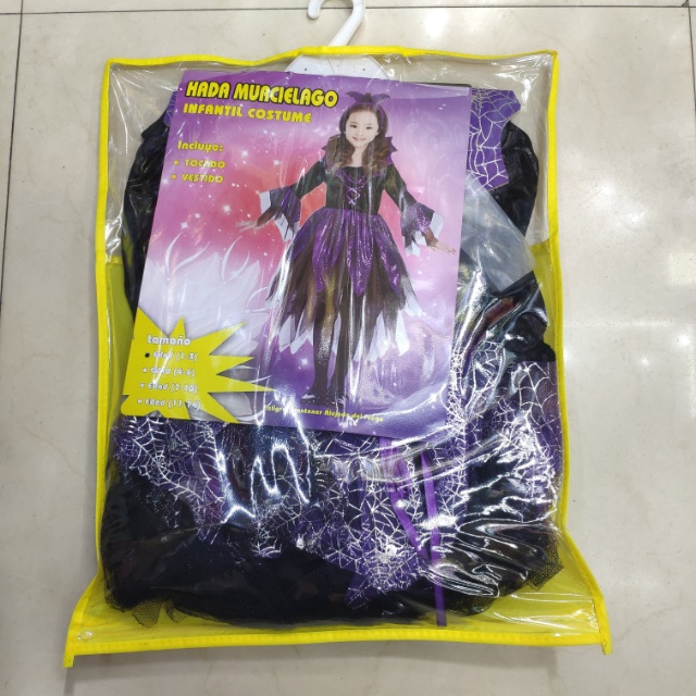 万圣节儿童服装cosplay服装女童女巫演出服化妆舞会小巫婆