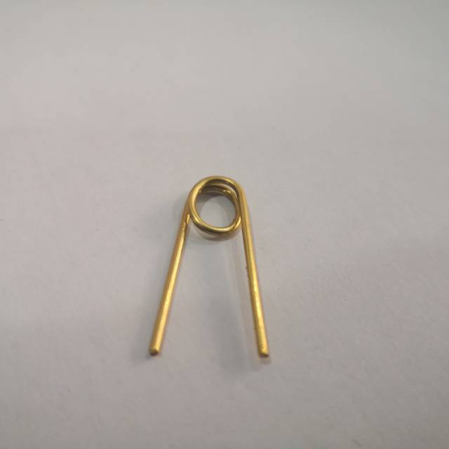 厂家直销铜针弹簧控针双扭头饰发夹diy饰品配件细节图