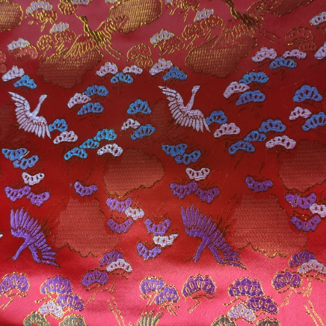 Fairy Crane Low Brocade Fabric Decorative Fabric Multi-Color Optional details Picture