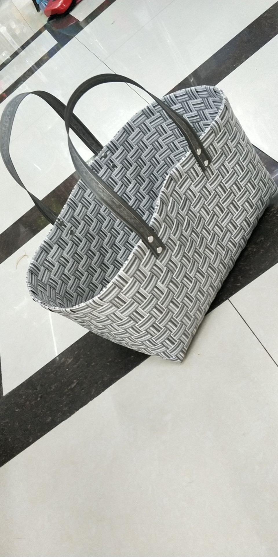 提篮33*18*20手工竹编制品竹筛子水果收纳箩筐