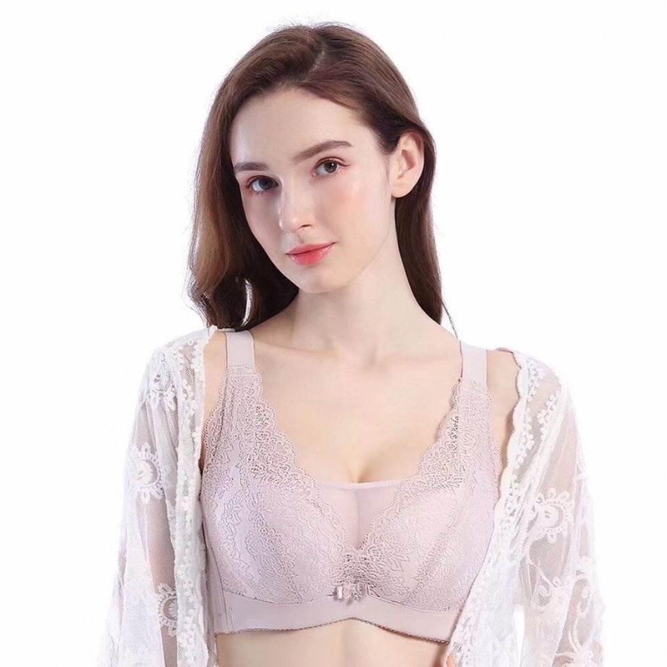蕾丝抹胸 调整型内衣 薄款 透气聚拢内衣 全罩杯 抗菌