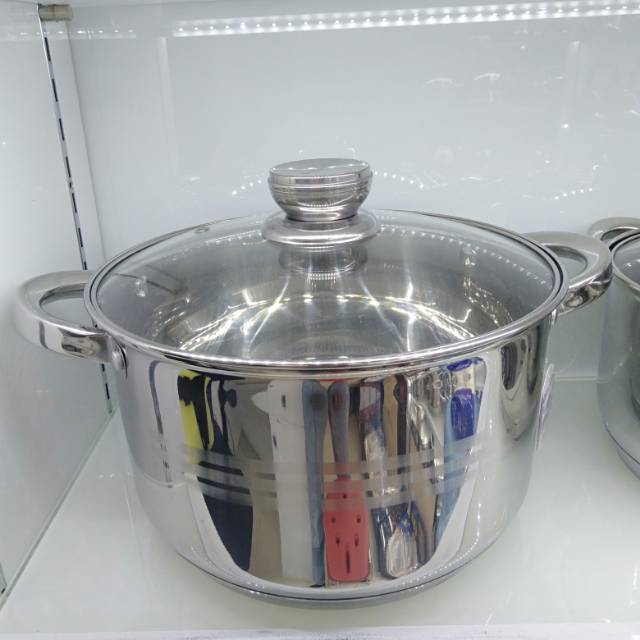Stainless steel soup pot, non-stick soup pot, household thickened soup pot, uncoated pot, induction cooker steaming soup pot Specification image