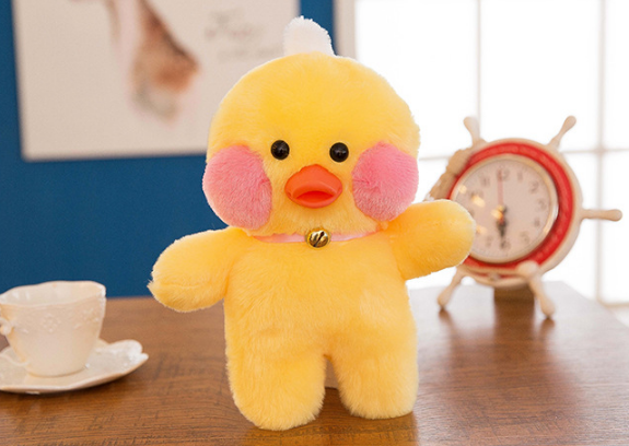 25公分玻尿酸小黄鸭网红鸭子公仔抓娃娃机毛绒玩具批发