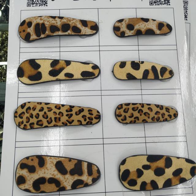 真皮一字发夹新款