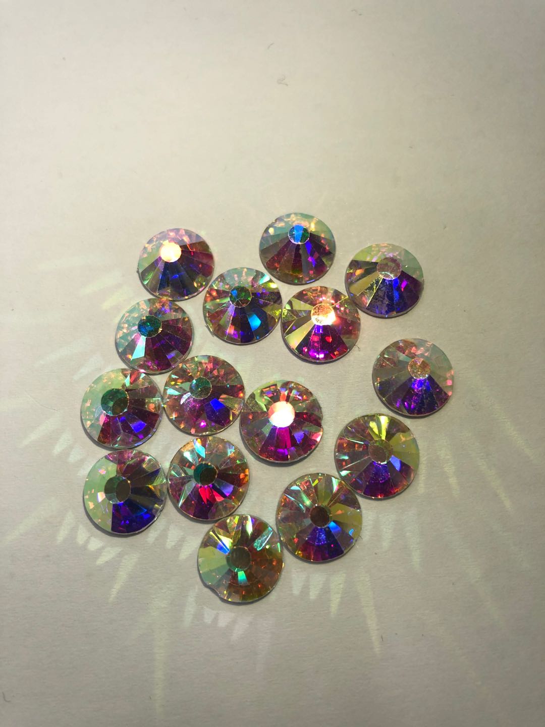 SS20白AB仿奥钻美甲钻8大8小切面DIY钻