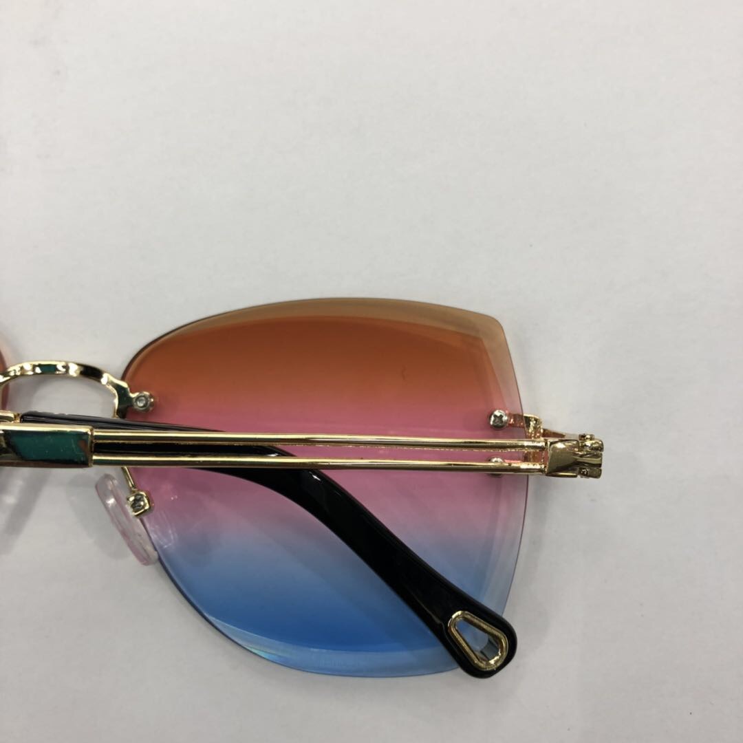New fashion dazzle color personality sunshade mirror manufacturer direct sale Specification drawing