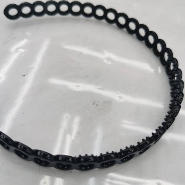 Korean Version Of The New Hollowed-Out Pattern Black Plastic Fashion Women's Head Hoops Hair Hoops Knot Hoops Specification drawing