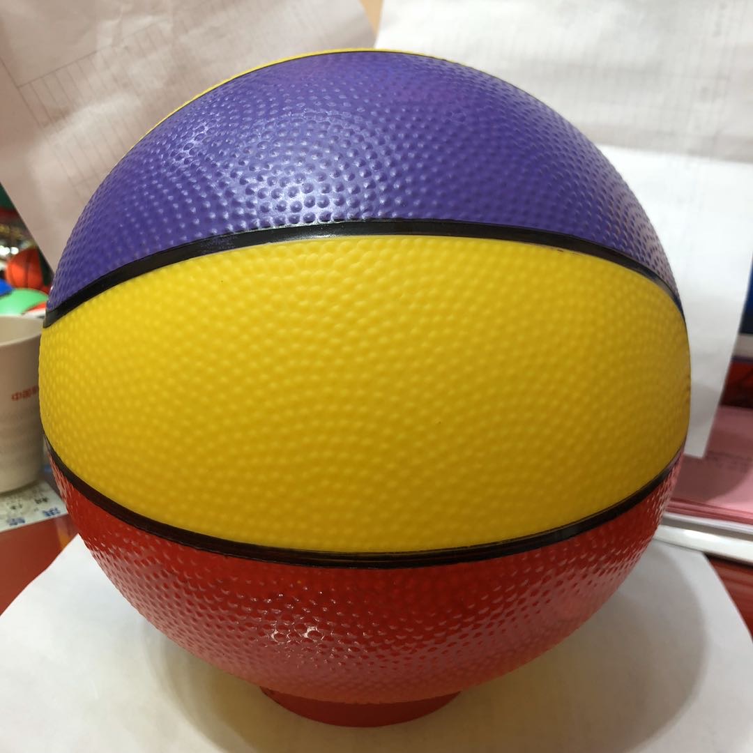 Factory direct sales of pvc painted sports toy basketballs details Picture