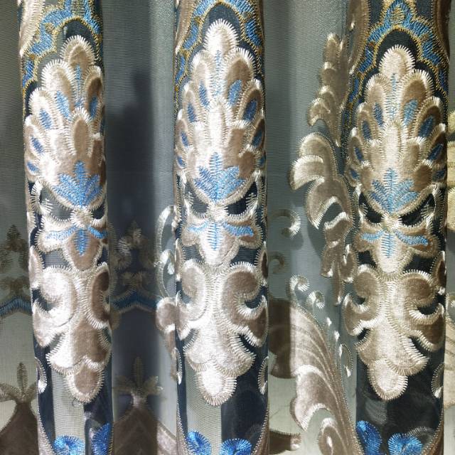 Sherry hollowed-out embroidered curtains Specification image