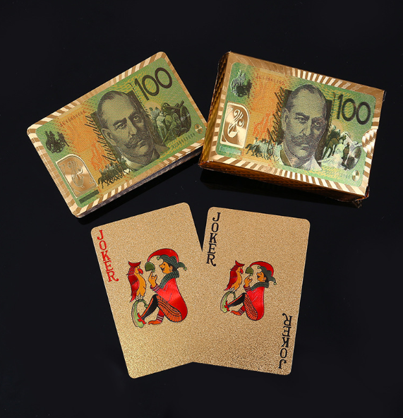 专业定制广告游戏休闲扑克厂家直销牌金色扑克卡牌款式可选可定做