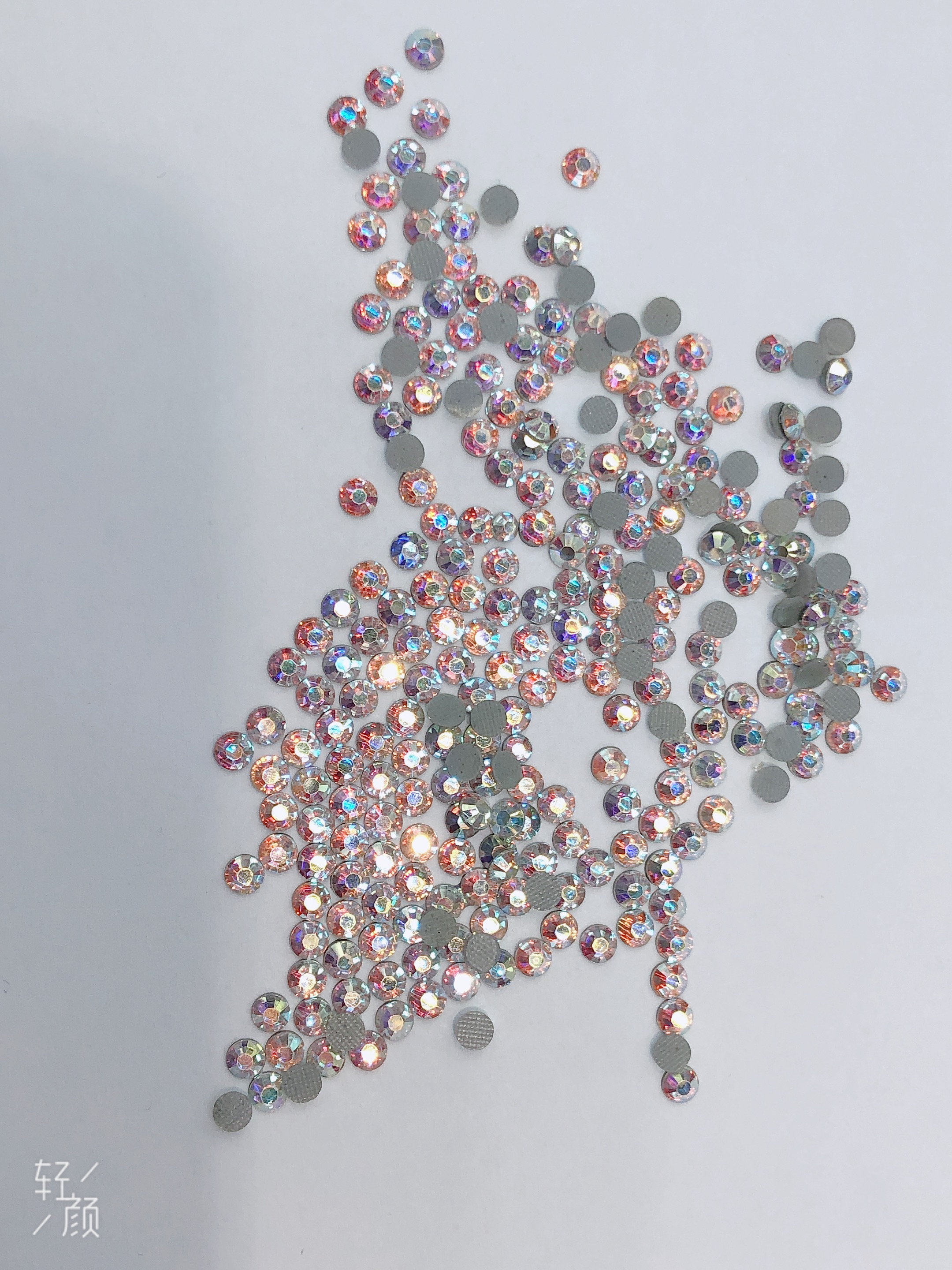 银底矿银SS20双面钻平底钻玻璃烫钻DIY钻细节图