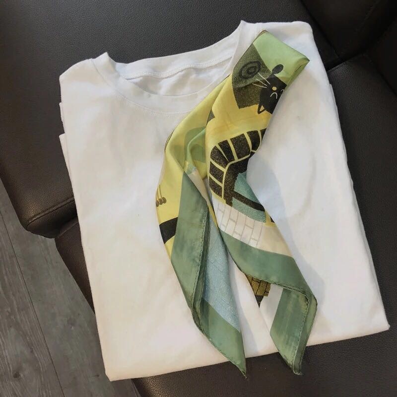Green Scarf Spring And Autumn Scarf Women's Wrist Scarf Headscarf Specification drawing