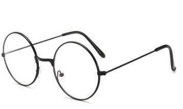 Retro glasses, women's small round frame artistic ultra-light anti-blue light glasses, radiation glasses, men's myopia glasses, round flat light glasses, students details Picture