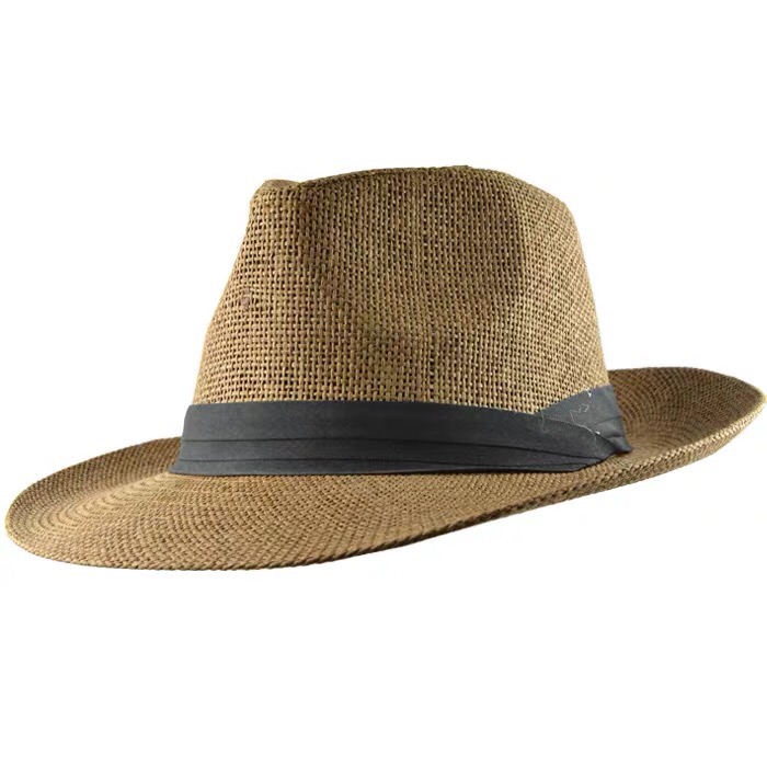Summer Autumn Men's And Women's Hair-Trimmed Straw Sunshade Sun Hat Korean Decorative Straw Hat Casual Beach Hat Specification drawing