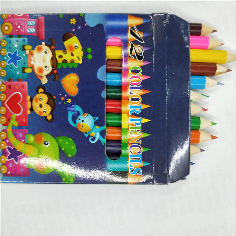 12 Color 3.5-Inch Colored Pencils School Supplies For Students details Picture