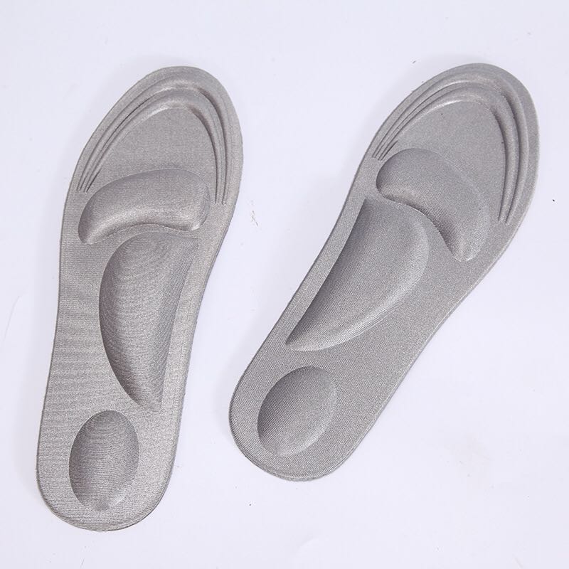 Factory direct sales of men's 4D high resilience memory cotton pads, spring breathable casual soles, shock-absorbing sports insoles details Picture
