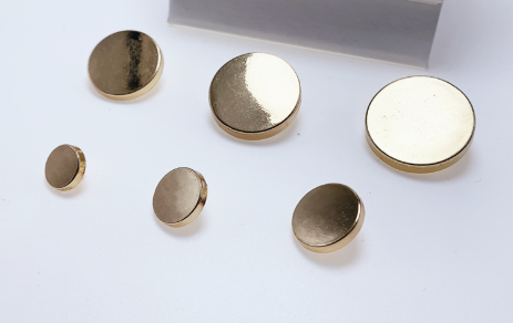 High Quality Sealing Glaze Metal Buttons Round Metal Foot Buttons details Picture