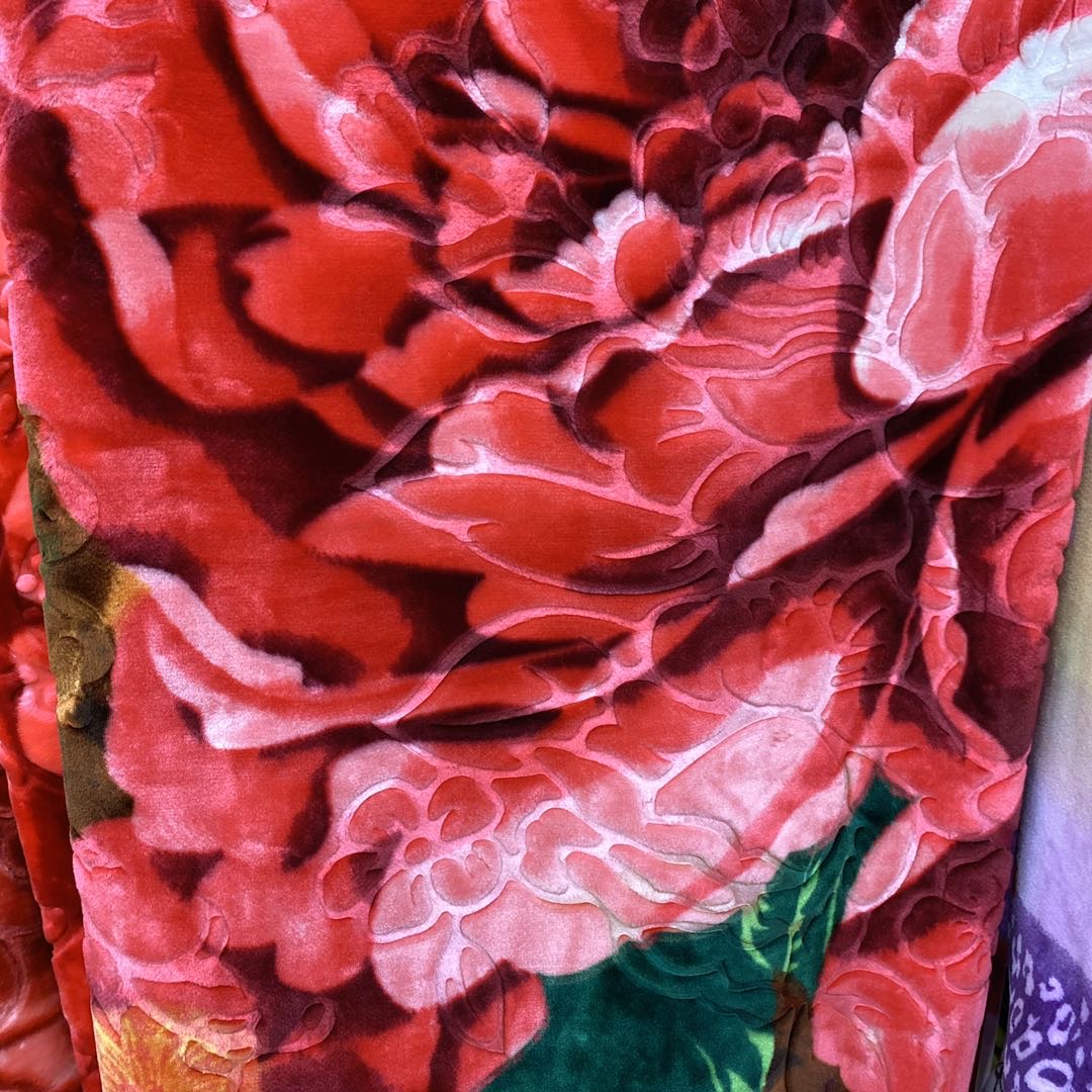 Polyester Flower Embossed Blanket Specification drawing