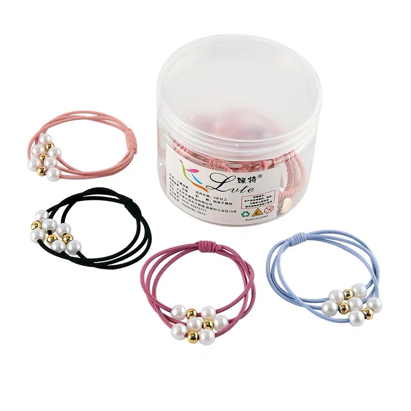 Explosive Hair Tie Band Scrunchie Towel Ring Net Red Hair Accessories Strong Pull details Picture