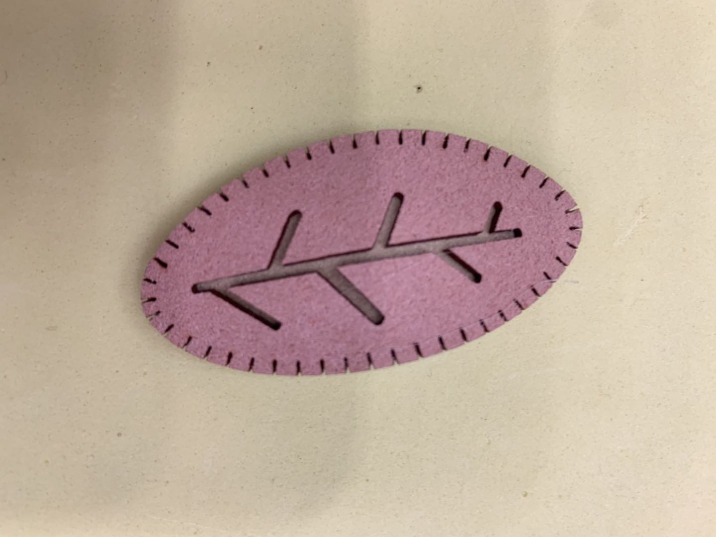 韩国绒超纤树叶发夹发饰服饰配件工艺装饰配件