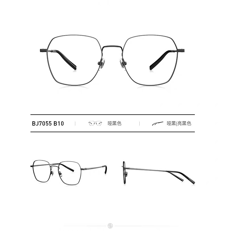 BOLON genuine optical glasses with anti-blue light titanium metal frame, feminine beauty BJ7055 details Picture