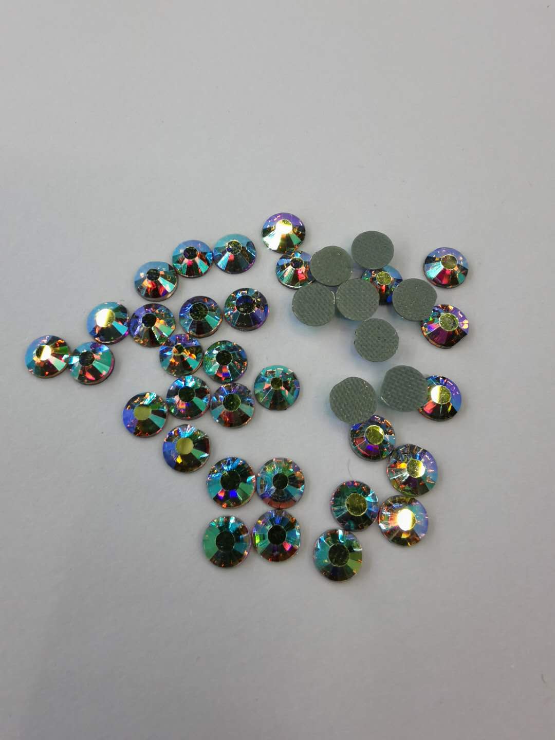 SS20 colorful AB imitation Auger fine flat bottom drill nail drill DIY drill thumbnail