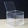透明亚克力收纳盒翻盖正方形胶囊咖啡桌面收纳有盖面膜储物盒防尘产品图