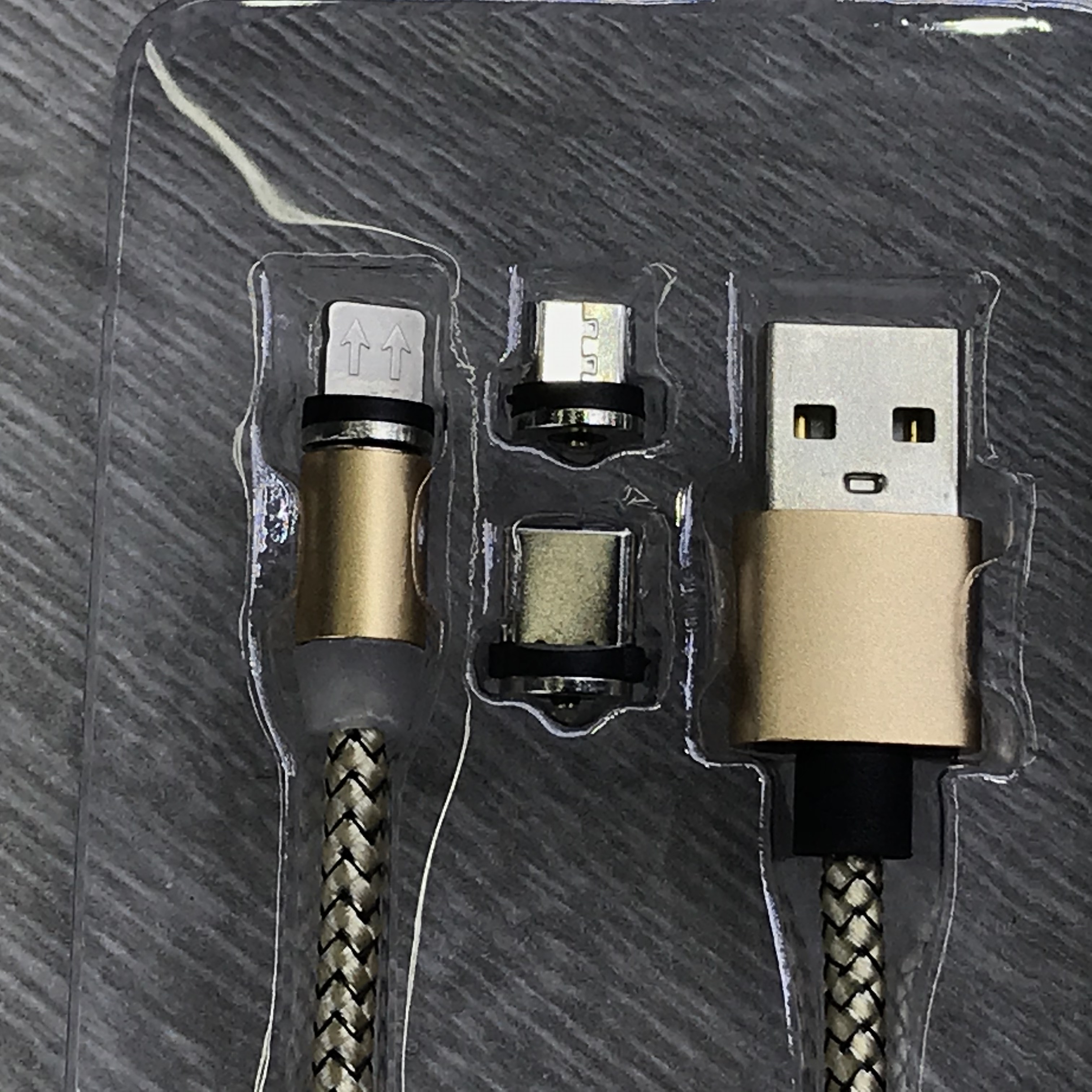 多功能数据线套装苹果安卓type-c三合一充电器线高速快充产品图
