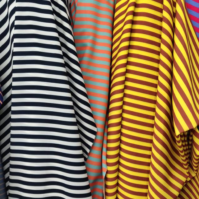 Mainstream Cloth Industry Printed Fabric Raw Materials Printed Woven Cloth Striped Pattern Jewelry Headwear Fabric