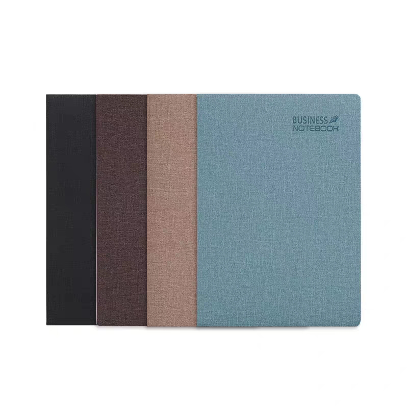 金派布纹皮面记事本商务办公笔记本厂家直销产品图