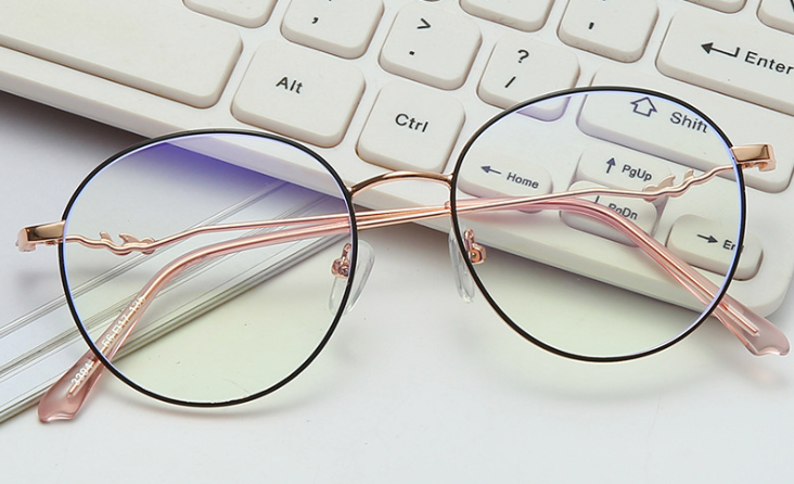 韩版防蓝光手机电脑眼镜框同款圆形护目防护眼镜架
