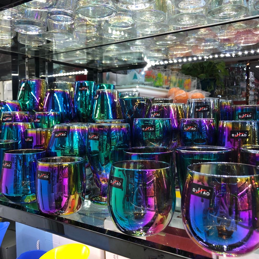 Dazzling Glass Decoration Series Laser Glass Crafts Decoration Specification drawing