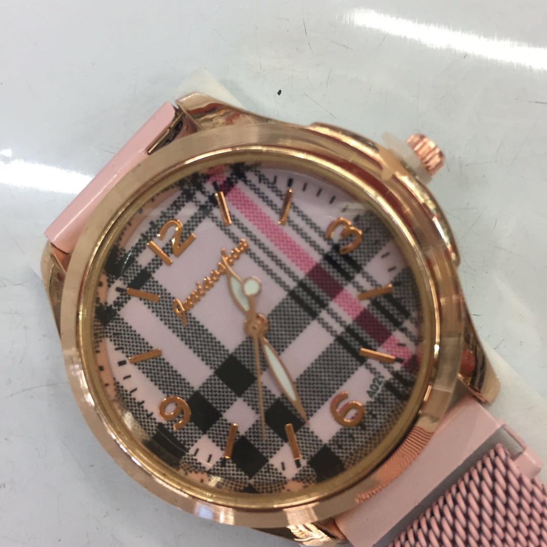 抖音同款星空手表女网红潮流简约防水全自动机械女表学生格子款石英表女厂家直销产品图